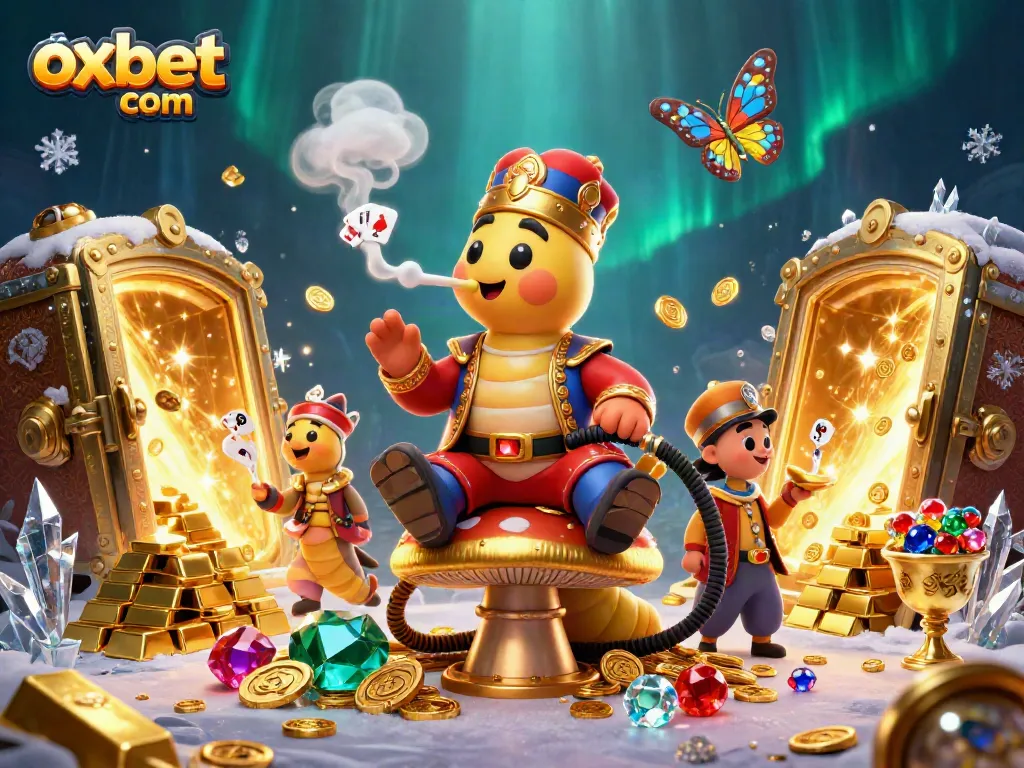 Experience the thrills of gaming with oxbet com in a vibrant, detailed casino illustration.