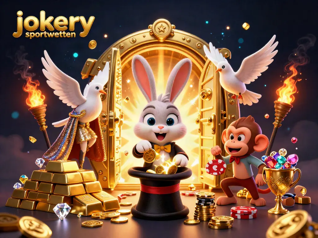 Experience winning thrills with jokery sportwetten in this dynamic casino scene of magic and excitement.